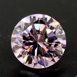 5A Nice Pink Round Brilliant Cut Round Cubic Zirconia